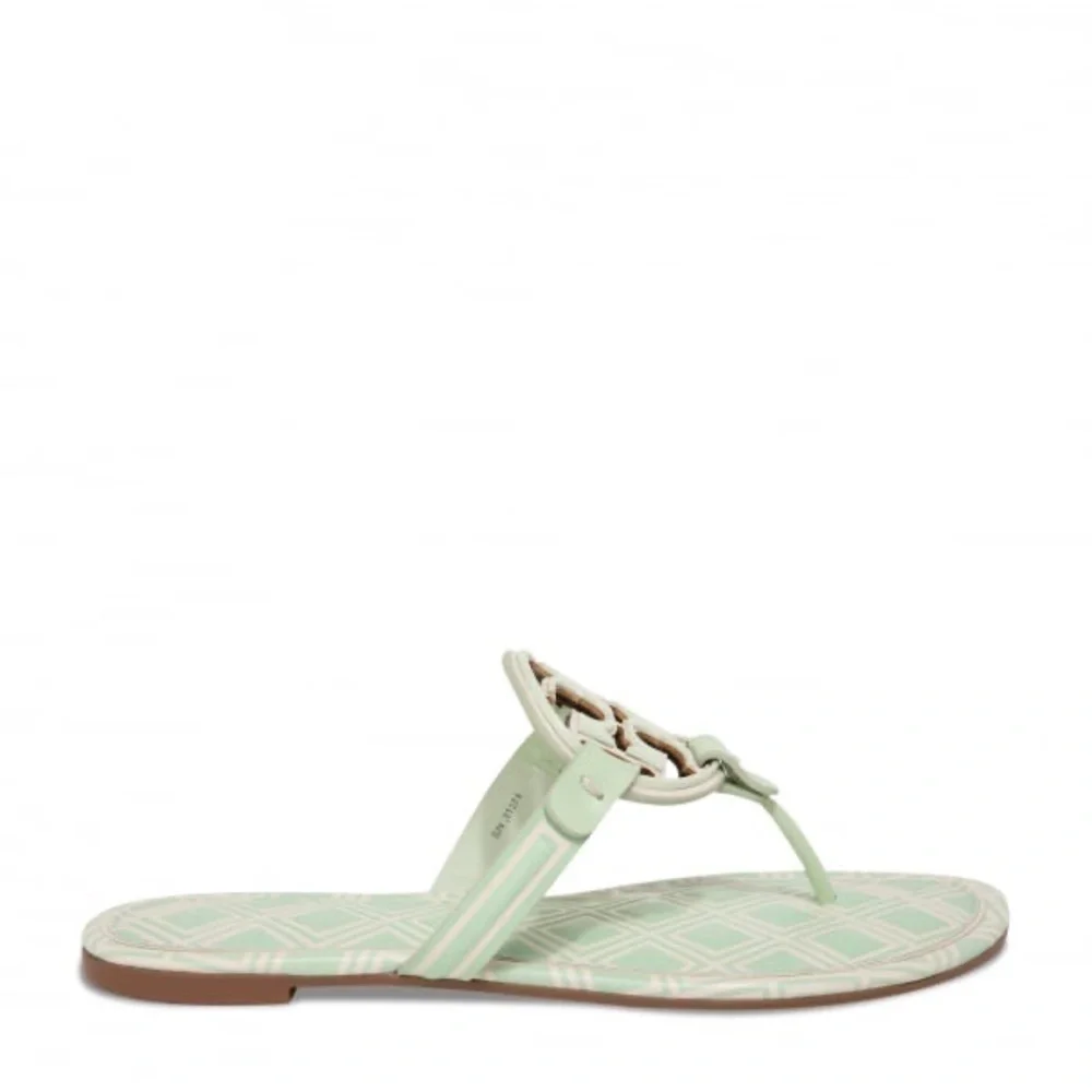NIB Tory Burch Metal Miller Sandals Size: 6.5